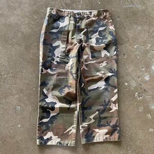 Winchester Pants Youth Large Camo Hunting Cotton Outdoor Woodland Pattern